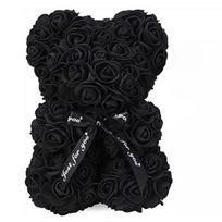 Artificial Flower Eternal Rose Teddy Bear for Mom Mother's Day Birthday Valentine's Day Anniversary Gifts & Decorations juoda
