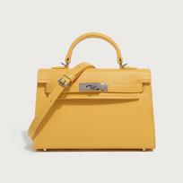 Palm Pattern Pu Bag Women'S Mini Kelly Bag Women'S Bag Shoulder Handbag Bag Bag beige