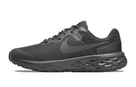 Nike Revolution 6 'Juoda Tamsiai Dūminė Pilka' Gs DD1096-001 40 gray