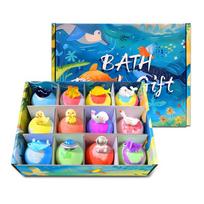 Children's Ocean Bath Bombs with Hidden Toy - Gift Box of Bath Salt Balls