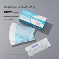 Eco-Friendly Nail Tool Storage Bag: Sanitation Pouches for Sanding Strips, Grinding Heads, and Steel Pushers with Self-Sealing Design
