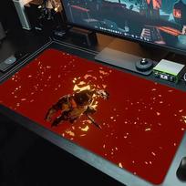 Doom Pelės Padas Didelis Žaidimų Stalo Pagalvėlė Neslystantis Nešiojamojo Kompiuterio Planšetinio Kompiuterio Didelis Pelės Padas XXL Kilimėlis Mini Kompiuterio Žaidimų Kilimėlis Su Užrakinta Briauna_xia 30cmx80cm(11.8x31.5inch)