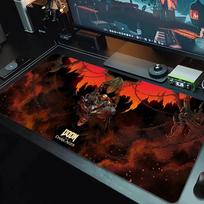 Doom Pelės Padas Didelis Žaidimų Stalo Pagalvėlė Neslystantis Nešiojamojo Kompiuterio Planšetinio Kompiuterio Didelis Pelės Padas XXL Kilimėlis Mini Kompiuterio Žaidimų Kilimėlis Su Užrakinta Briauna_xia 30cmx80cm(11.8x31.5inch)