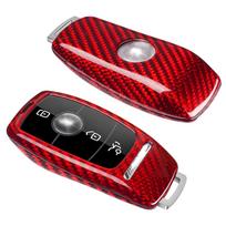 Anglies pluošto rakto dangtelis dėklas korpusas Mercedes-Benz AMG A220 CLS klasės E klasės E63S GLE 350 4Matic S klasės nuotolinio valdymo pulto priedai raudona