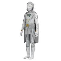 Mėnulio Riterio Kostiumas Suaugusiems Vaikams Filmo Cosplay Kombinezonas Su Apsiaustu Vaidmenų Žaidimui Child 110cm gray