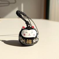 Cute Cartoon Door Key Charm Bag Decoration Pendant Maneki Neko Keyrings Lucky Cat Keychains
