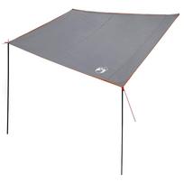 vidaXL Karavano markizė Pilka ir oranžinė 240 x 350 cm tafta