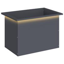 vidaXL Sodo vazonas su LED Antracitas 40 x 60 x 40 cm Plienas