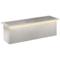 vidaXL Sodo vazonas su LED Sidabrinė 30 x 100 x 30 cm