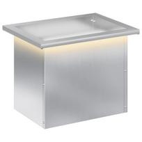 vidaXL Sodo vazonas su LED Sidabrinė 30 x 40 x 30 cm