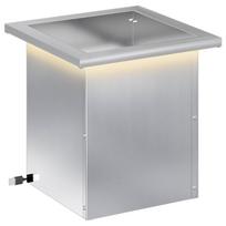 vidaXL Sodo vazonas su LED Sidabrinė 30 x 30 x 30 cm