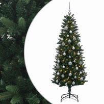 vidaXL Dirbtinė Kalėdų eglutė su burbulais 120 cm 150 LED Šilta balta