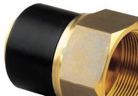 Gf Georg Fischer El-overg.muffe 63mm x 2 - PE100-SDR11-messing. Elgef Plus