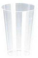 Abena Plastikiniai stikliniai indeliai, 20 cl, 96 mm, PS, skaidrūs, 50 vnt./pak.
