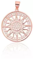 Diamond Sky Jewelry Sidabrinis pakabukas su cirkoniais „Sun“