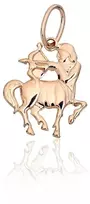 Diamond Sky Jewelry Auksinis zodiako ženklo pakabukas „Šaulys II“