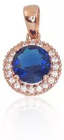 Diamond Sky Jewelry Auksinis pakabukas su cirkoniais „Širdys ir Strėlės“