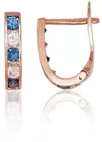 Diamond Sky Jewelry Auksiniai auskarai su cirkoniais „Konfeti XI“