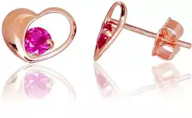 Diamond Sky Jewelry Auksiniai auskarai-vinukai su cirkoniais „Amor V“