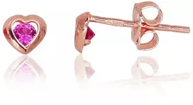 Diamond Sky Jewelry Auksiniai auskarai-vinukai su cirkoniais „Amor VII“