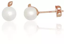Diamond Sky Jewelry Auksiniai auskarai-vinukai su perlais „Tyra Perla“