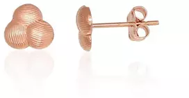 Diamond Sky Jewelry Auksiniai auskarai-vinukai „Trys Sferos“