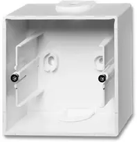 ABB-basic55 Pagrindas, blizgiai baltas, 1 modulis, pristatomas be rėmo