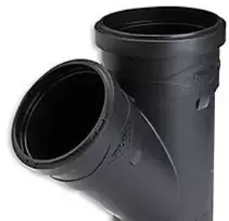 Huliot Doo Eur Tyli atšaka Nr. 110-110x45 - 110-110x45° garsą sugeriantis drenažo atšakos vamzdis