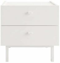 Naktinis staliukas Kalune Design Luke LK1-W, balta sp., 47 cm x 47.9 cm x 36.8 cm