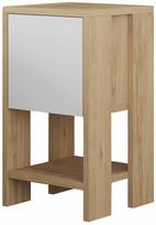 Naktinis staliukas Kalune Design Ema 776HMS6201, balta sp./sapphire oak sp., 55 cm x 30 cm x 30 cm
