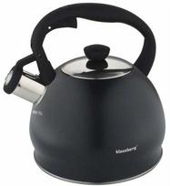 Prekė su pažeista pakuote. Arbatinukas su švilpuku Klausberg KB 7428, 2 l, juoda sp.