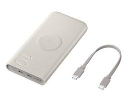 Prekė su pažeista pakuote. Nešiojamas įkroviklis (Power bank) Samsung U2510XU, 10000 mAh, 25 W, smėlio sp.