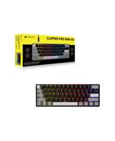 CORSAIR CLIPPER PRO MINI 60 Hall Effect Gaming Keyboard, Backlit RGB LED, CORSAIR MGX Core, Black PBT DS Keycaps | Corsair