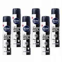 NIVEA MEN Black&White vyriškų purškiamų antiperspirantų rinkinys, 72h, 6x200ml