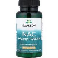 Swanson Vitamins, NAC, 600 mg, 100 veganiškų kapsulių