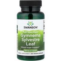 Swanson Vitamins, „Full Spectrum® Gymnema Sylvestre“ lapai, 400 mg, 100 veganiškų kapsulių