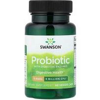 Swanson Vitamins, Probiotikas su virškinimo fermentais, 60 vegetariškų kapsulių