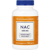 The Vitamin Shoppe, NAC, 600 mg, 100 kapsulių