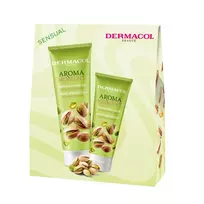 DERMACOL_SET Sensual Aroma Moment rankų kremas Sicilijos pistacijos 100ml + dušo želė Sicilijos pistacijos 250ml