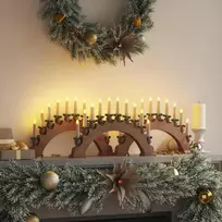 Kalėdų žvakių arkos su 10 LED žvakių 3 vnt. LED Šilta balta