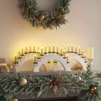 Kalėdų žvakių arkos su 10 LED žvakių 3 vnt. LED Šilta balta
