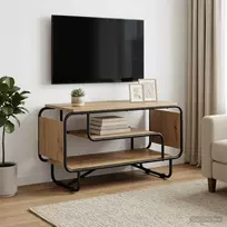 Televizoriaus stovas 80 x 36 x 45 cm Artisano ąžuolo