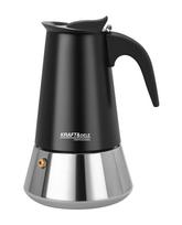 Moka kavinukas 6 puodeliams, juodas matinis KD4274