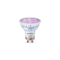 Philips Smart  WFB 50W GLASS 922-65 RGB 2PF/6 | GU10 | 4.7 W | Full colour and warm to cool | Bluetooth, Wi-Fi | 8720169296763 | 8720169296763