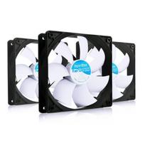 3x AABCOOLING Super Silent Fan 12 PWM - Tylus 120mm Kompiuterio Ventiliatorius, 63m³/h Oro Srautas, 10-19dB Triukšmas Su FDB Guoliais, PWM Valdymas, Tinka PC Korpusams, 400-1600 RPM, Antivibracinės Tarpinės, universal