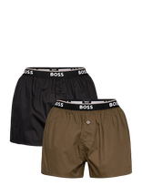 BOSS - 2P Boxer Shorts Ew - Bokseriai - Chaki spalva