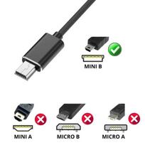 3 kabeliai JVC GC-PX10/GC-PX100/GC-WP10/GC-XA1/GC-XA2/GR-D270/GR-D290 - MINI USB/USB-C juodas 1 metras Phonillico®