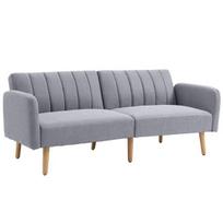 Sofa-lova, dvivietė, 173 x 75 x 73 cm, šviesiai pilka