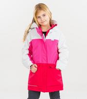 Lenne vaikiška parka 45g. Sally 24228*265, smėlio spalvos/ryški rausva spalva
