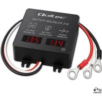 Qoltec Įtampos balansuotojas 51078, 48 V, 5 A, 2x12 V, LED, AGM GEL LiFePO4, ABS korpusas